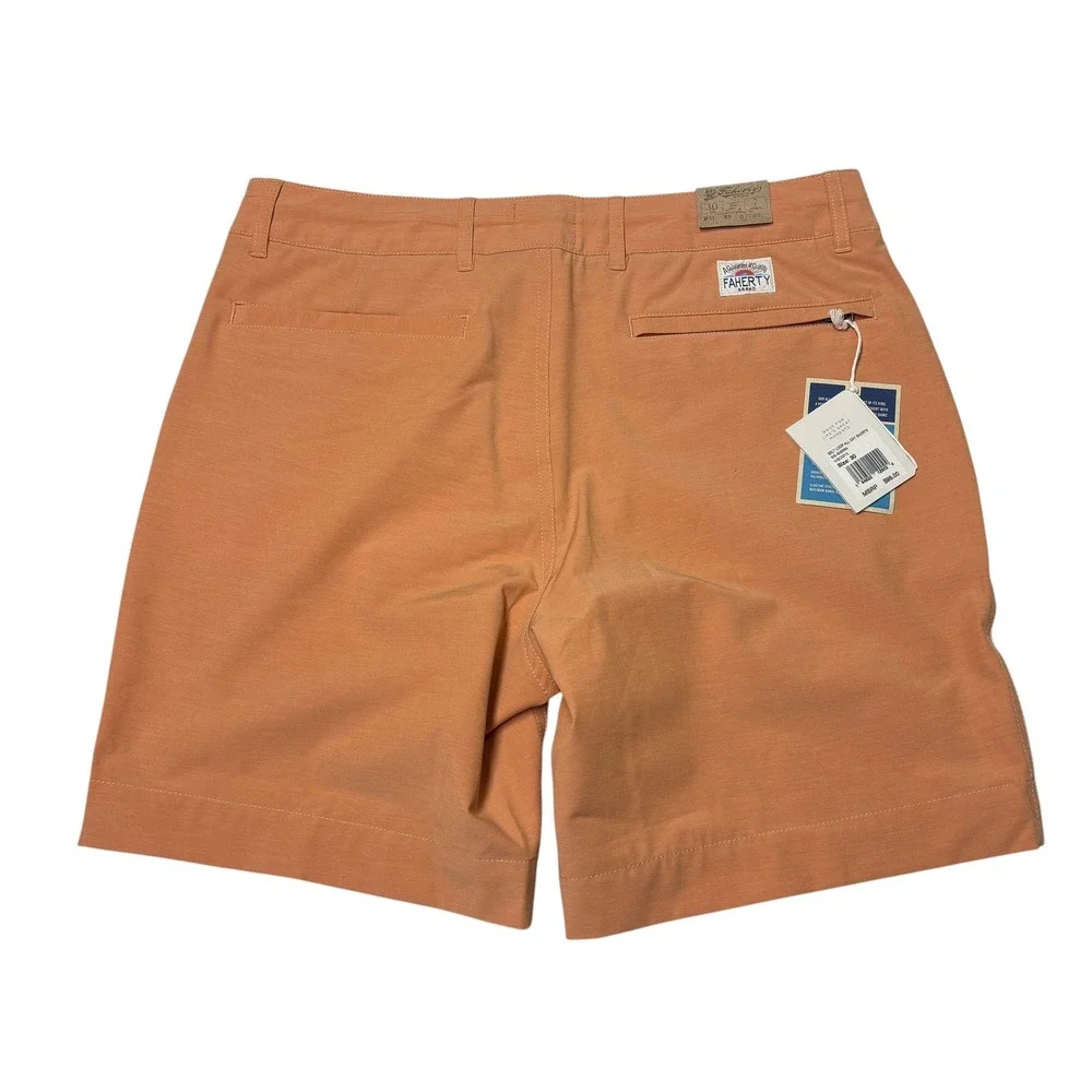 NWT Faherty All Day Shorts Mens 30X7 Sierra Orange MSC0013